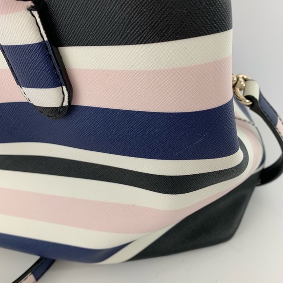 Kate Spade Laurel Way Evangelie striped satchel - Picture 3 of 6